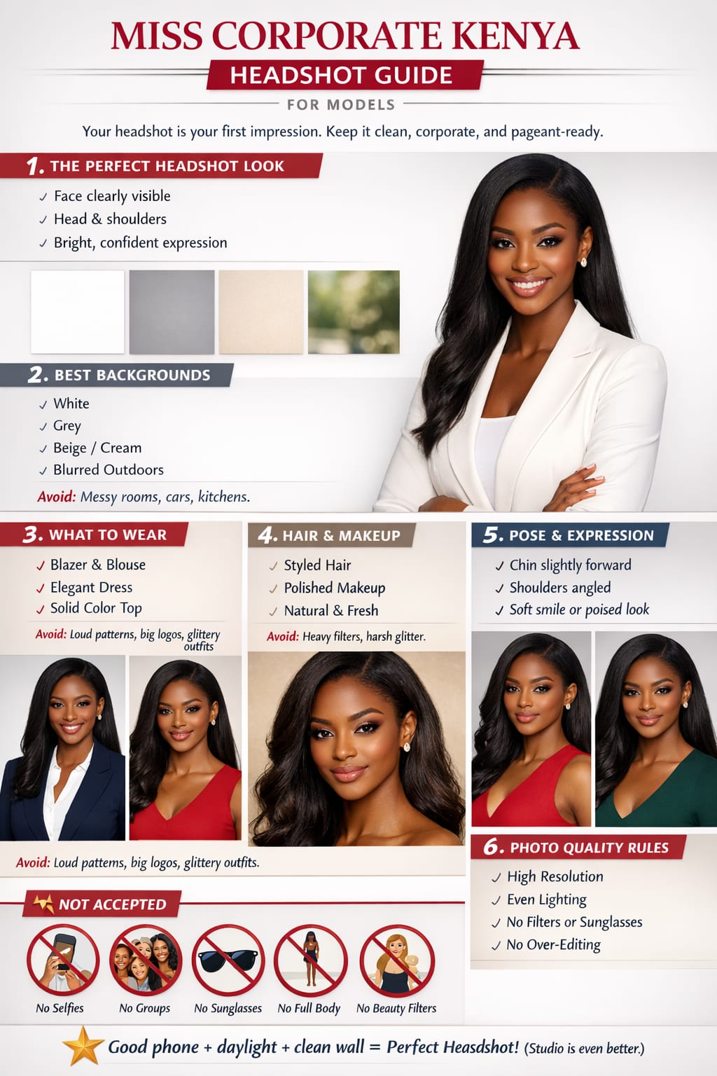 Miss Corporate Kenya Headshot Guide