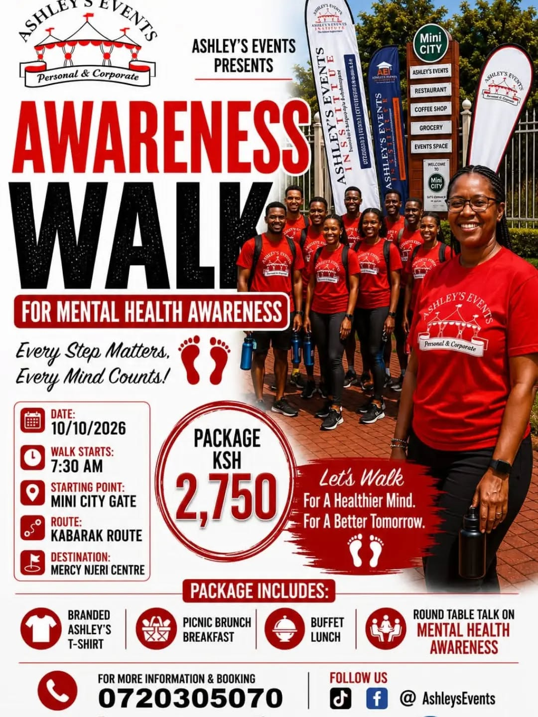 Ashley's Events Mental Health Awareness Walk 2026